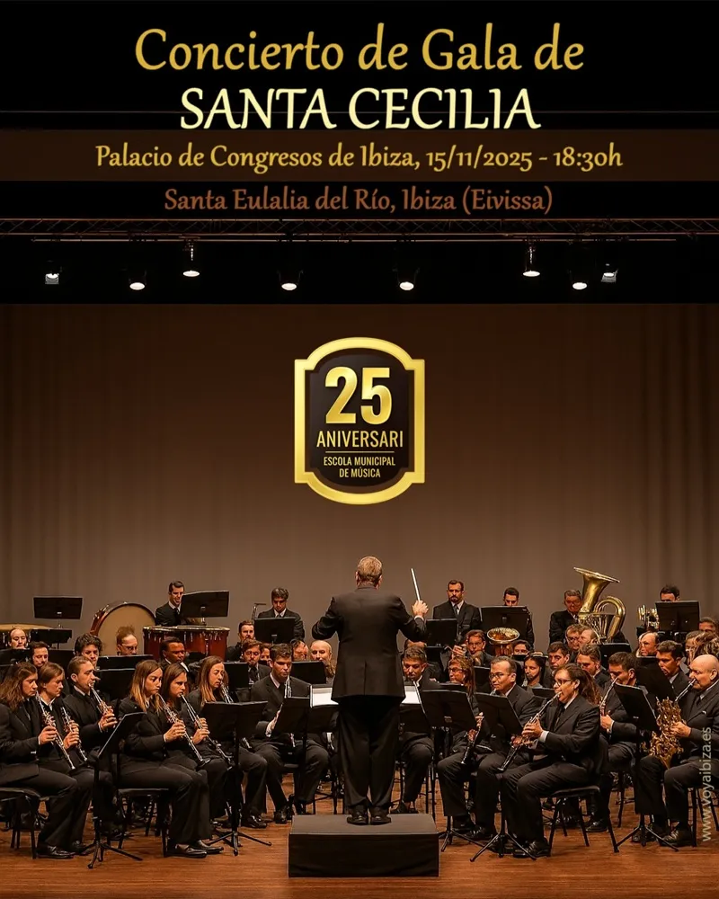Concierto de Gala de Santa Cecilia 2025, Santa Eulalia, Ibiza (Eivissa)