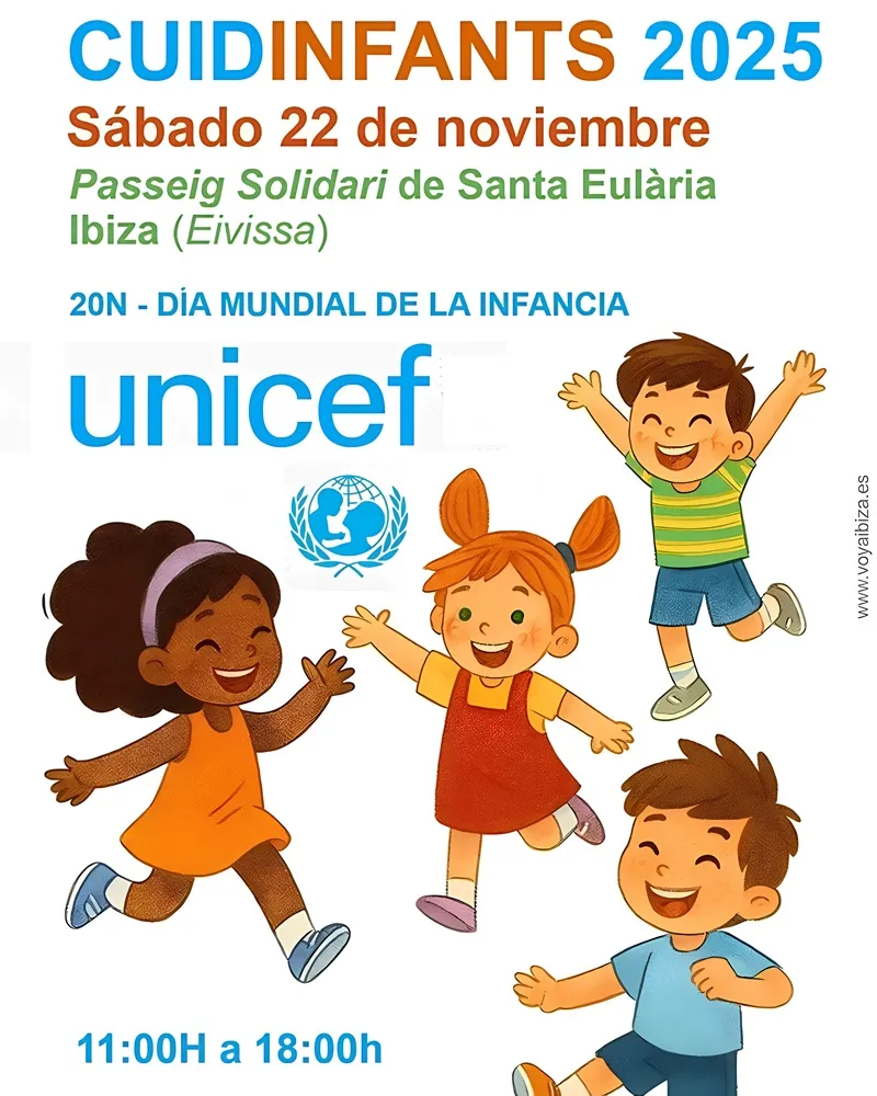 Cuidinfants 2025. Día Mundial de la Infancia en Santa Eulalia del Río, Ibiza (Eivissa)