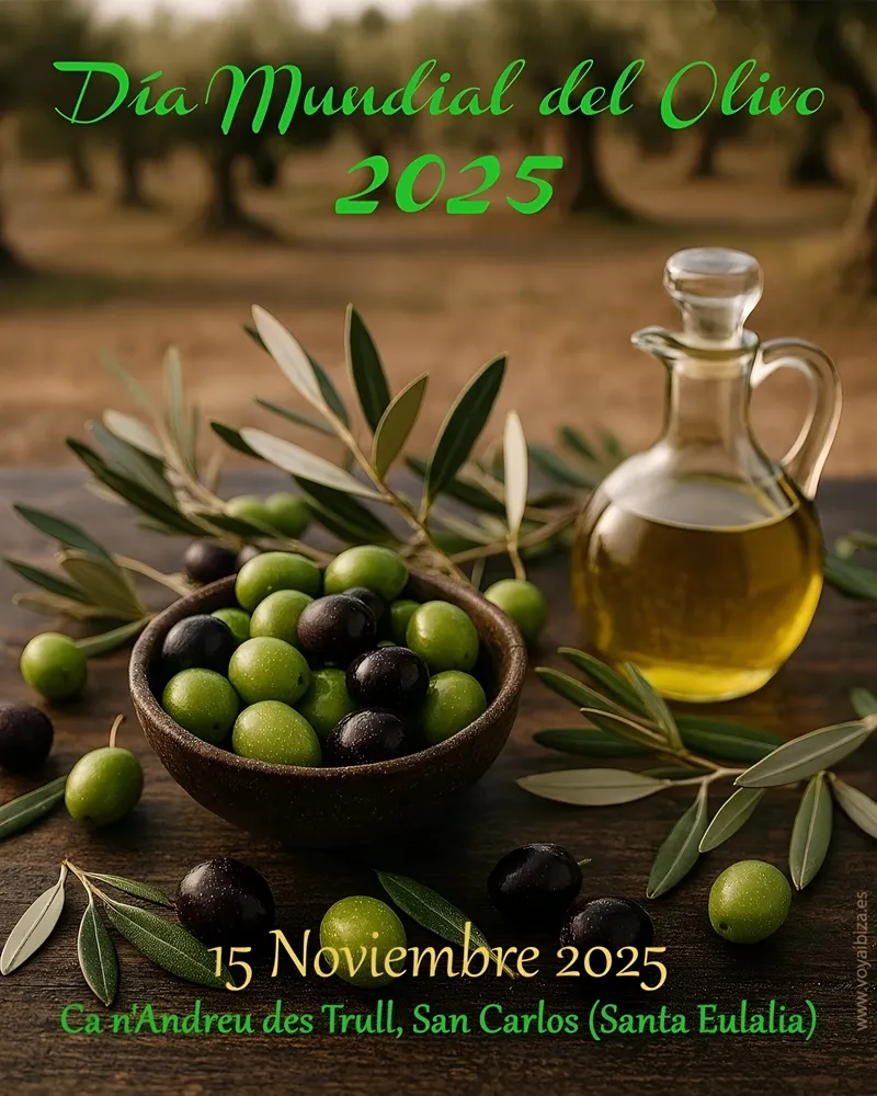 Día Mundial del Olivo 2025 en Ca n'Andreu des Trull, San Carlos (Santa Eulalia del Río), Ibiza (Eivissa)