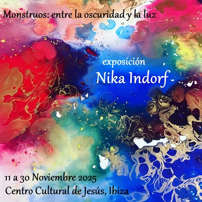 Exposición de Nika Indorf en Centro Cultural de Jesús (Santa Eulalia), Ibiza (Eivissa)