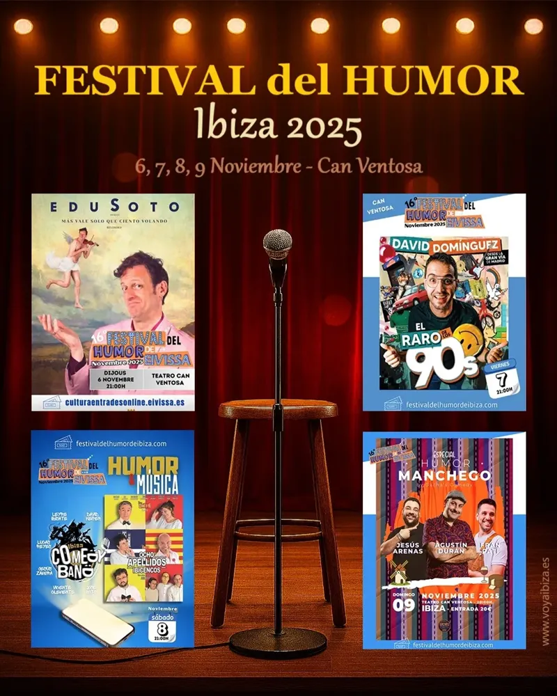 Festival del Humor de Ibiza 2025 en Can Ventosa. XVI Edición (Eivissa)