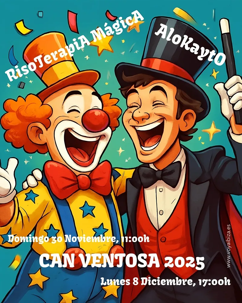 Risoterapia Mágica y Alokayto. Can Ventosa, Ibiza (Eivissa) 2025