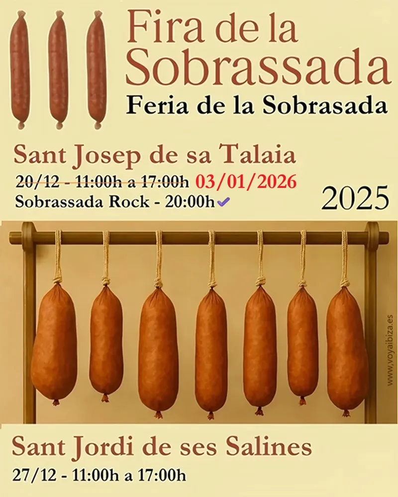 Feria de la Sobrasada 2025, Sant Josep y Sant Jordi, 3ª Edición. Ibiza (Eivissa) - Fira de la Sobrassada 2025