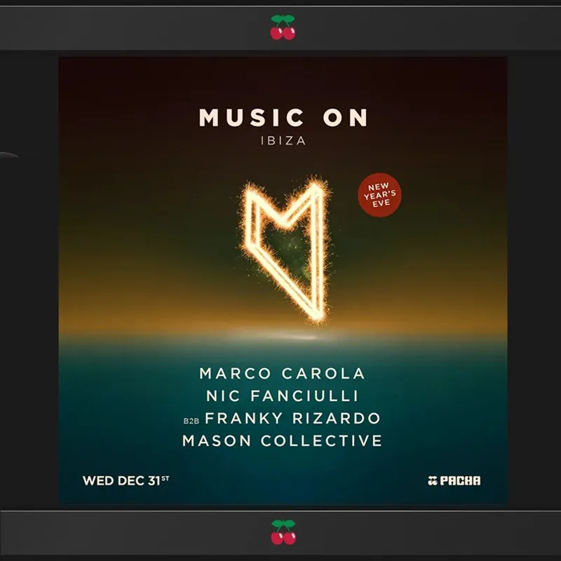 Pacha Ibiza: Music On – New Year’s Eve 2025 con Marco Carola - Nochevieja y Año Nuevo