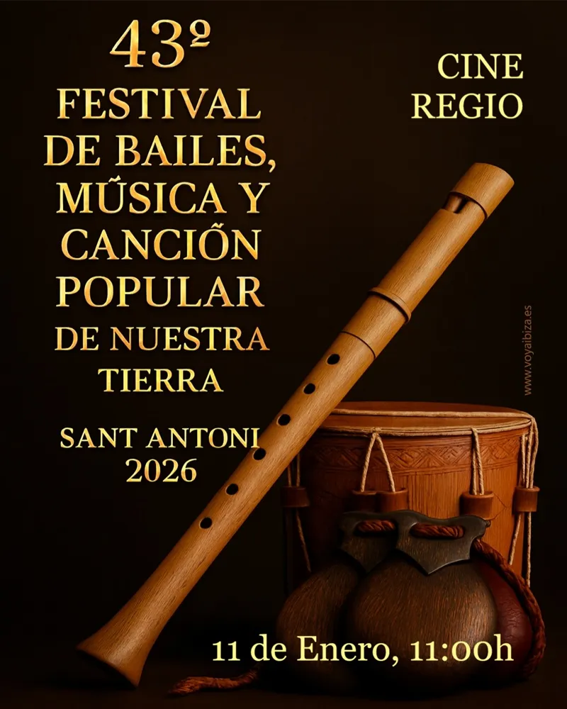 Festival de Bailes, Música y Canción Popular de Nuestra Tierra en San Antonio, Ibiza (Eivissa): 43ª edición