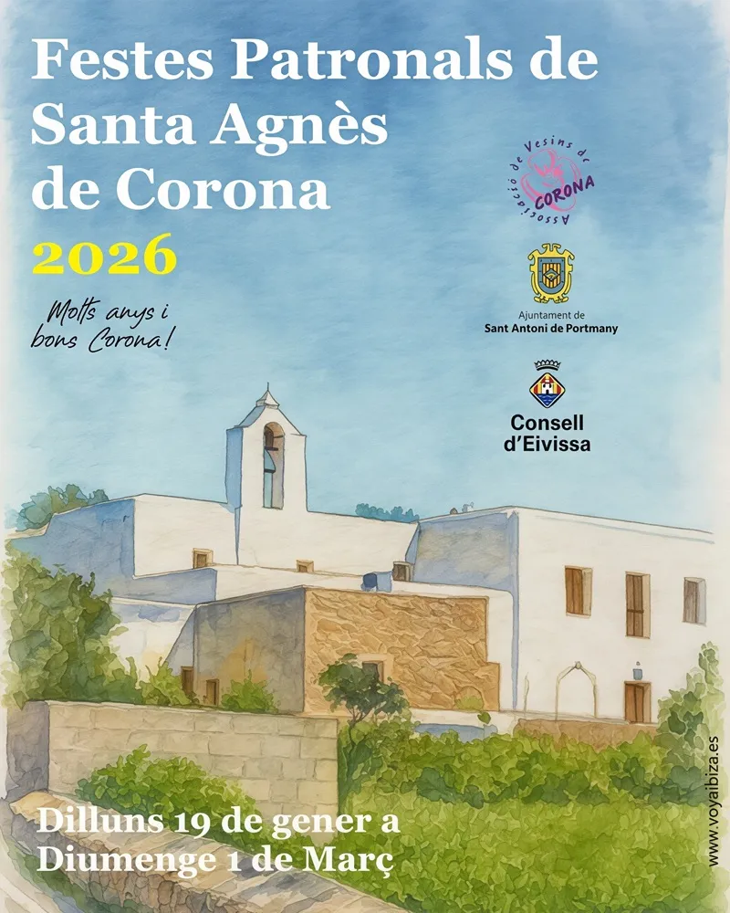 Fiestas Patronales de Santa Inés 2026 (San Antonio), Ibiza - Festes Patronals de Santa Agnès de Corona 2026 (Sant Antoni de Portmany), Eivissa