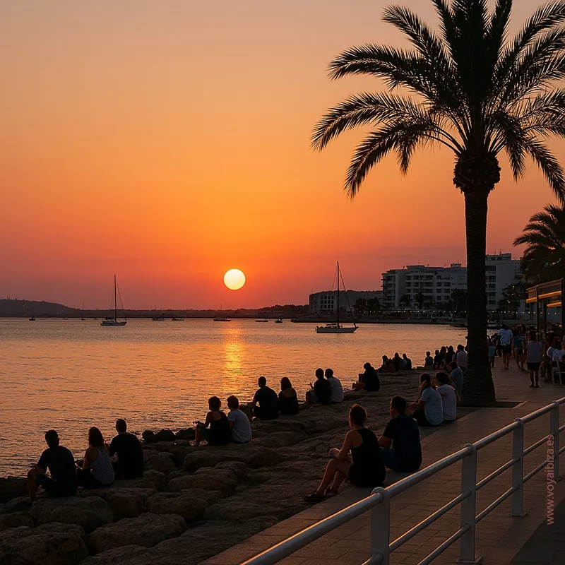 San Antonio (Sant Antoni de Portmany): Municipios de la isla: Puesta de sol en ses Variades