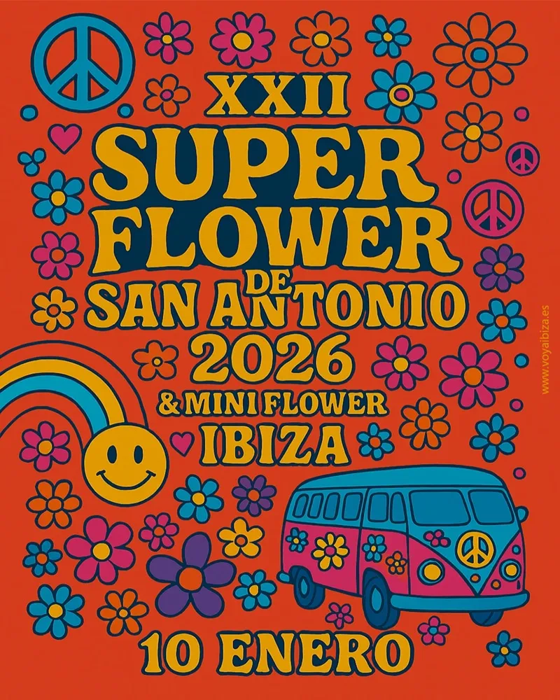 XXII Super Flower de San Antonio 2026 y Mini Flower, Ibiza (Eivissa) - Fiestas Patronales San Antonio