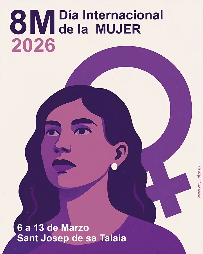 8M 2026, Día Internacional de la Mujer. San José (Sant Josep de sa Talaia), Ibiza (Eivissa)