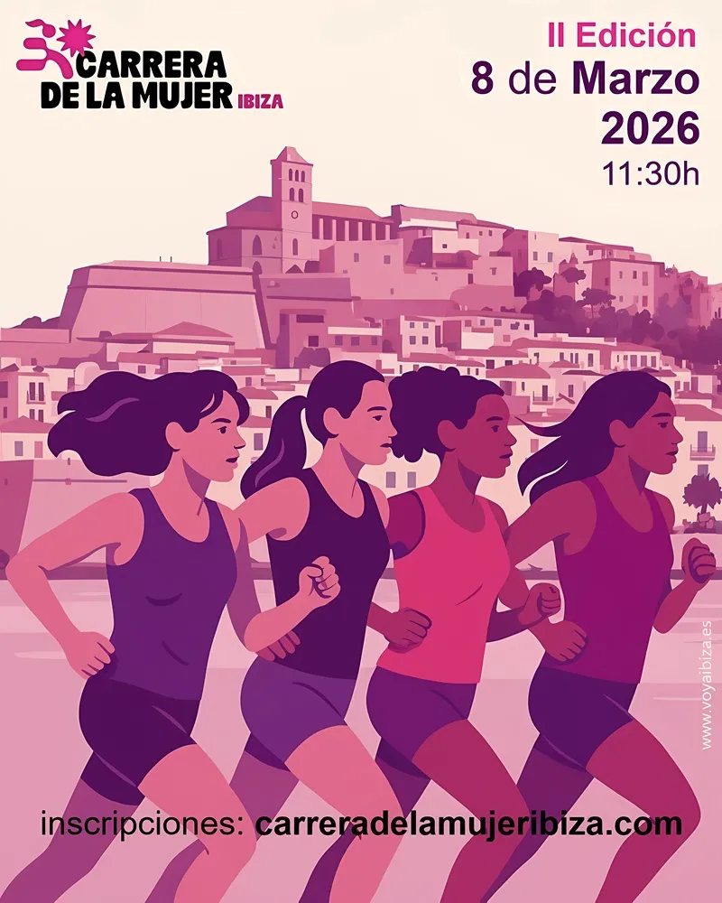 Carrera de la Mujer Ibiza 2026, II Edición (8M 2026, Día Internacional de la Mujer)