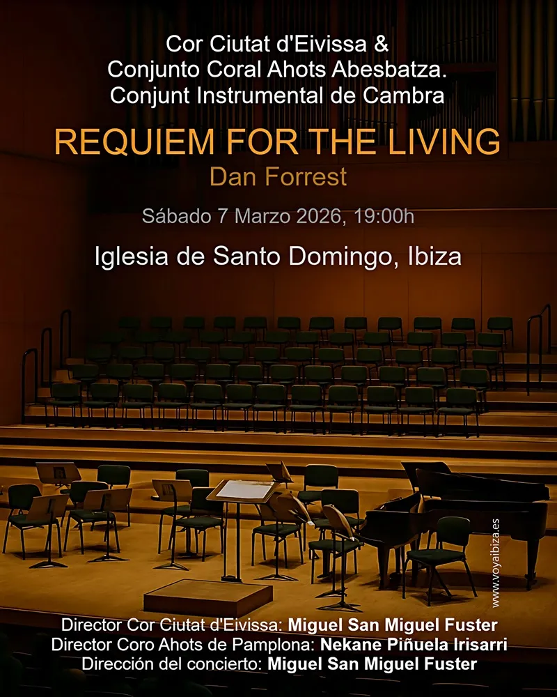 Concierto Cor Ciutat de Eivissa y Coral Ahots (Pamplona) + Conjunto Instrumental de Cámara en Ibiza, Marzo 2026
