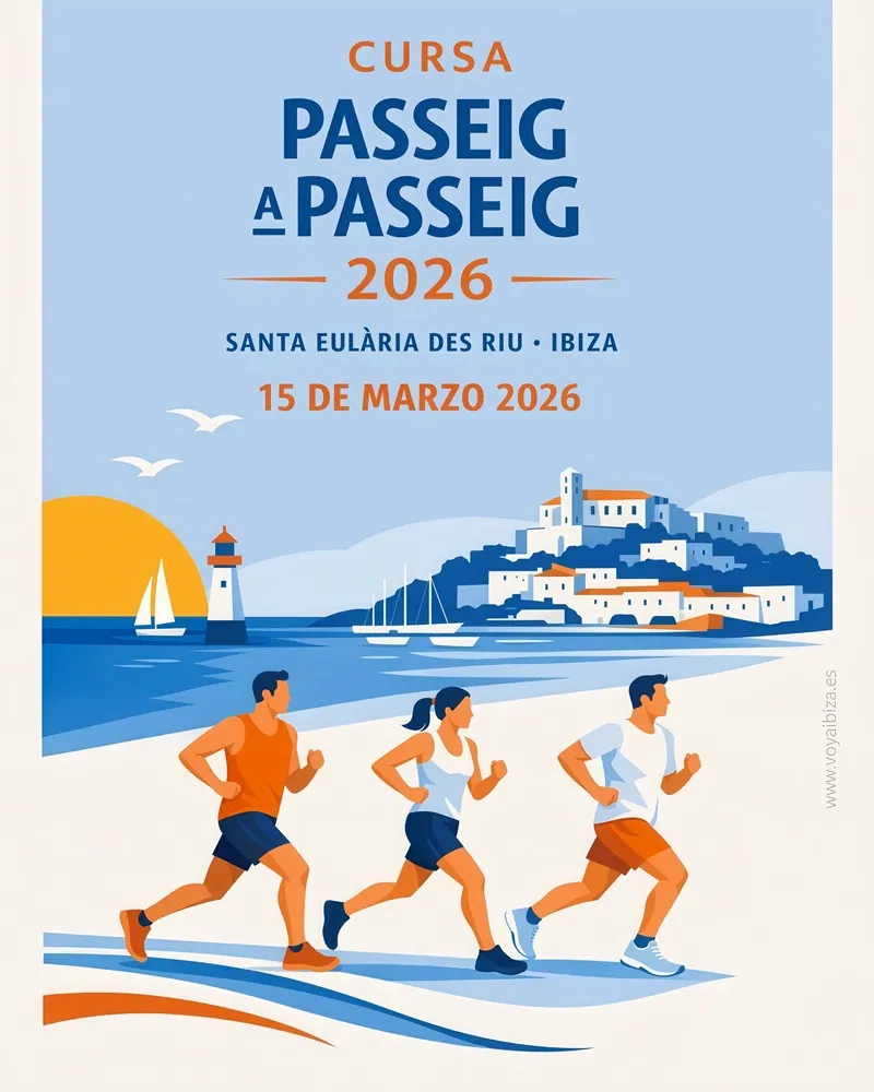 XXX Carrera Passeig a Passeig 2026 Santa Eulalia del Río, Ibiza - XXX Cursa Passeig a Passeig 2026 a Santa Eulària des Riu, Eivissa