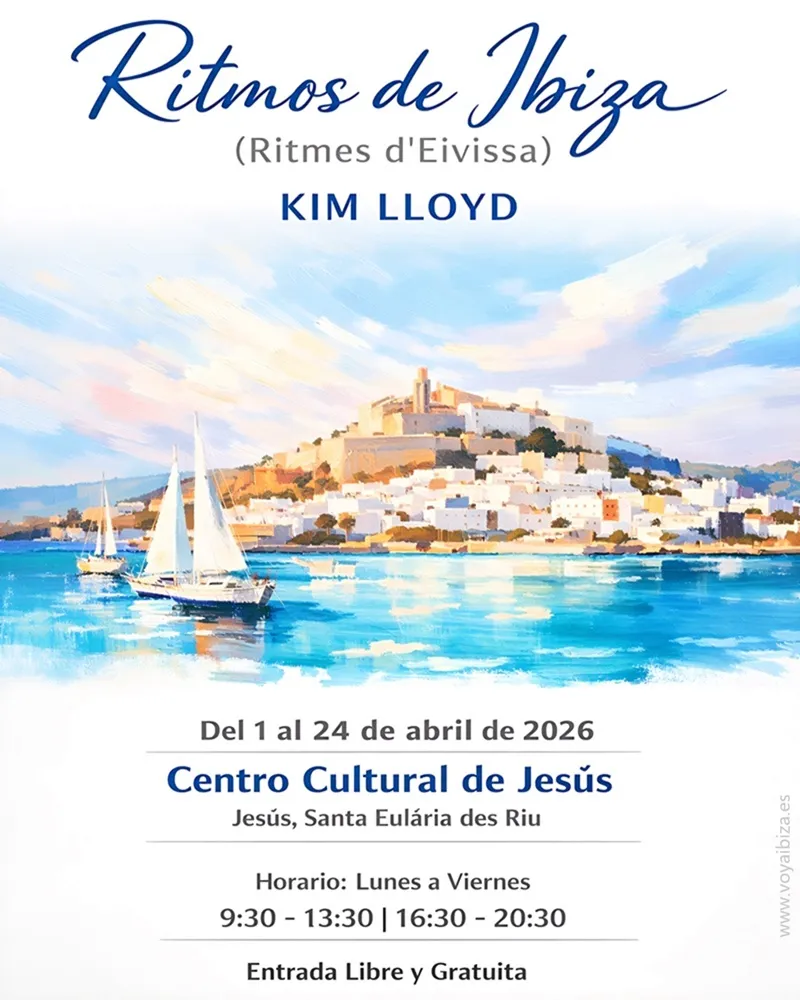 Exposición pictórica 'Ritmos de Ibizai de Kim Lloyd en Jesús 2026 (Santa Eulalia del Río), Ibiza