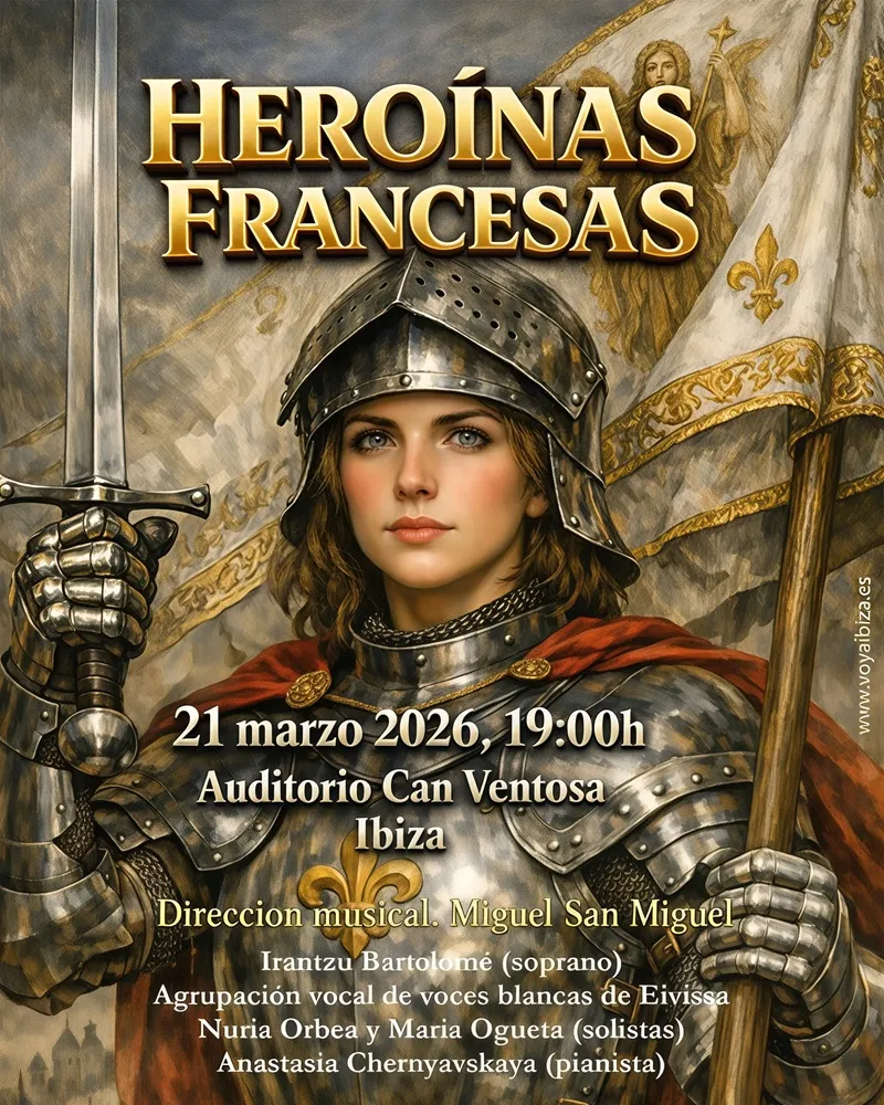 Heroínas francesas: Concierto en el Auditorio de Can Ventosa en Ibiza (Eivissa) 2026