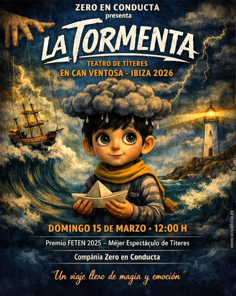 Títeres en Can Ventosa: La Tormenta. Ibiza 2026 - Titelles a Can Ventosa: La Tormenta. Eivissa 2026