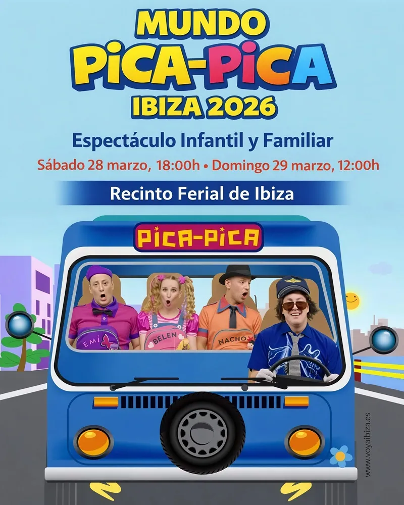 Mundo Pica-Pica Ibiza 2026: Espectáculo Infantil y Familiar en el Recinto Ferial