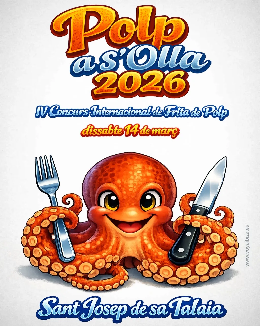 Polp a s'Olla 2026: IV Concurso Internacional de Frita de Polp (Frita de Pulpo), San José (Sant Josep), Ibiza (Eivissa)