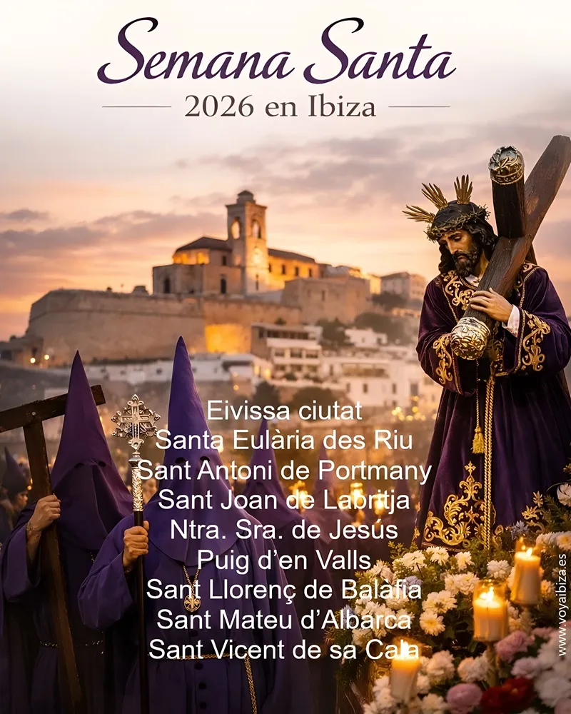 Semana Santa 2026 en los municipios de Ibiza: Programas actos y actividades