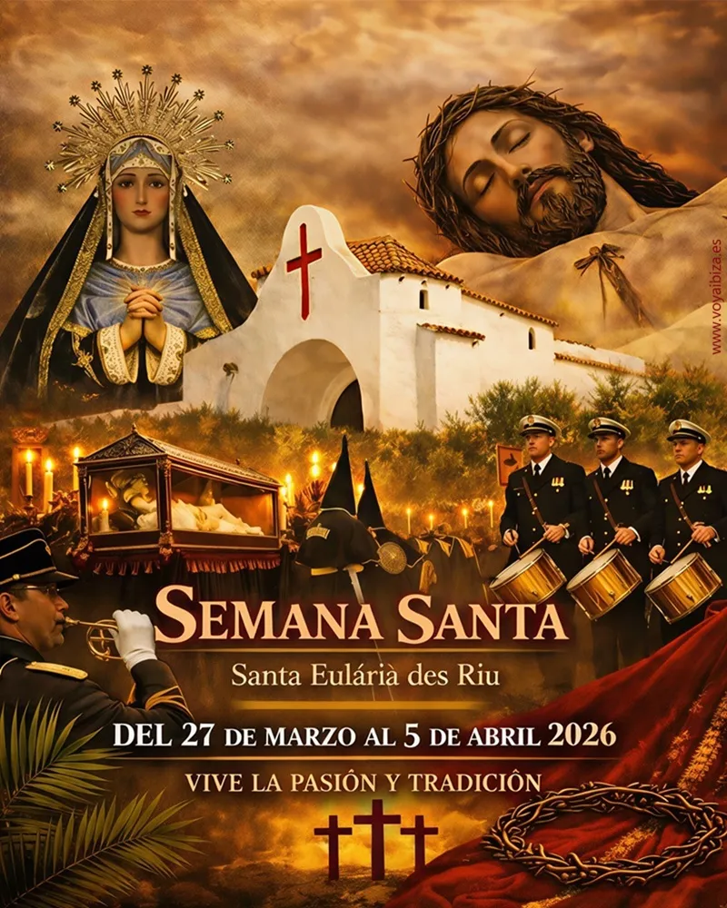 Semana Santa 2026 en Santa Eulalia del Río (Santa Eulària des Riu), Ibiza (Eivissa)