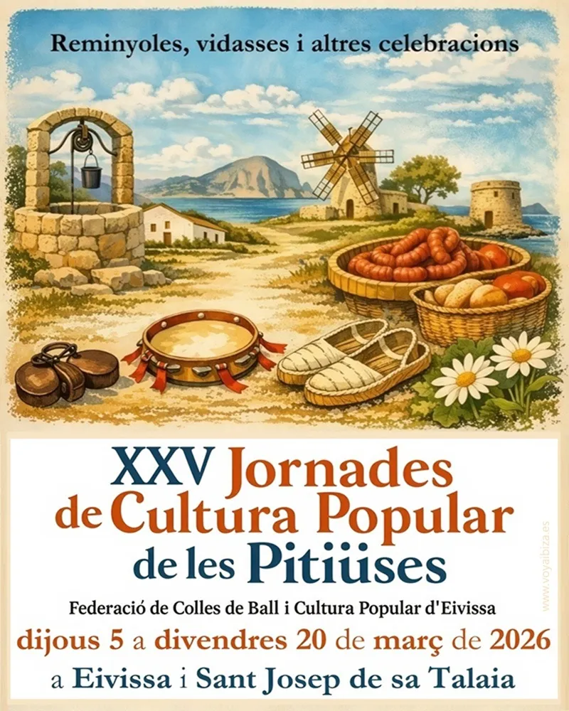 XXV Jornadas de Cultura Popular de las Pitiusas, Ibiza 2026 - XXV Jornades de Cultura Popular de les Pitiüses, Eivissa