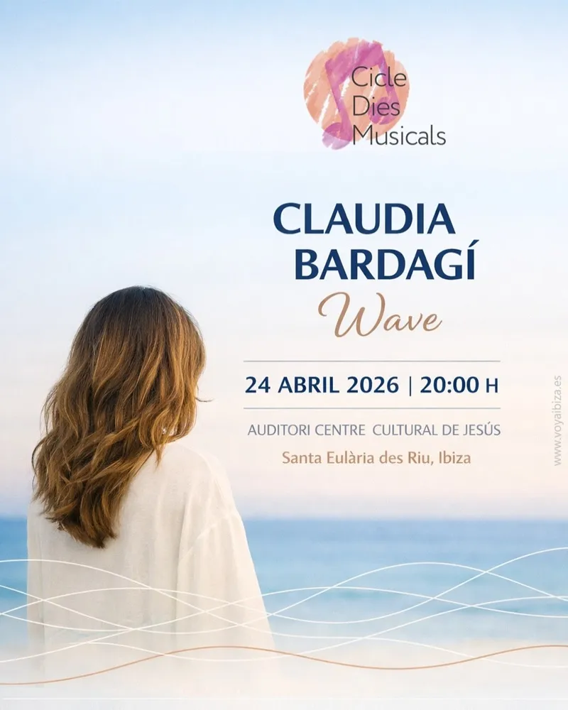 Concierto presentación del álbum Wave de Claudia Bardagí en Centro Cultural de Jesús, Ibiza 2026