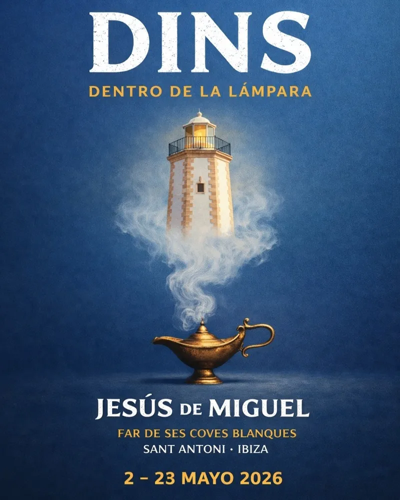 Exposición de Jesús de Miguel: DINS. Dentro de la Lámpara, Far de ses Coves Blanques, Sant Antoni de Portmany, Ibiza