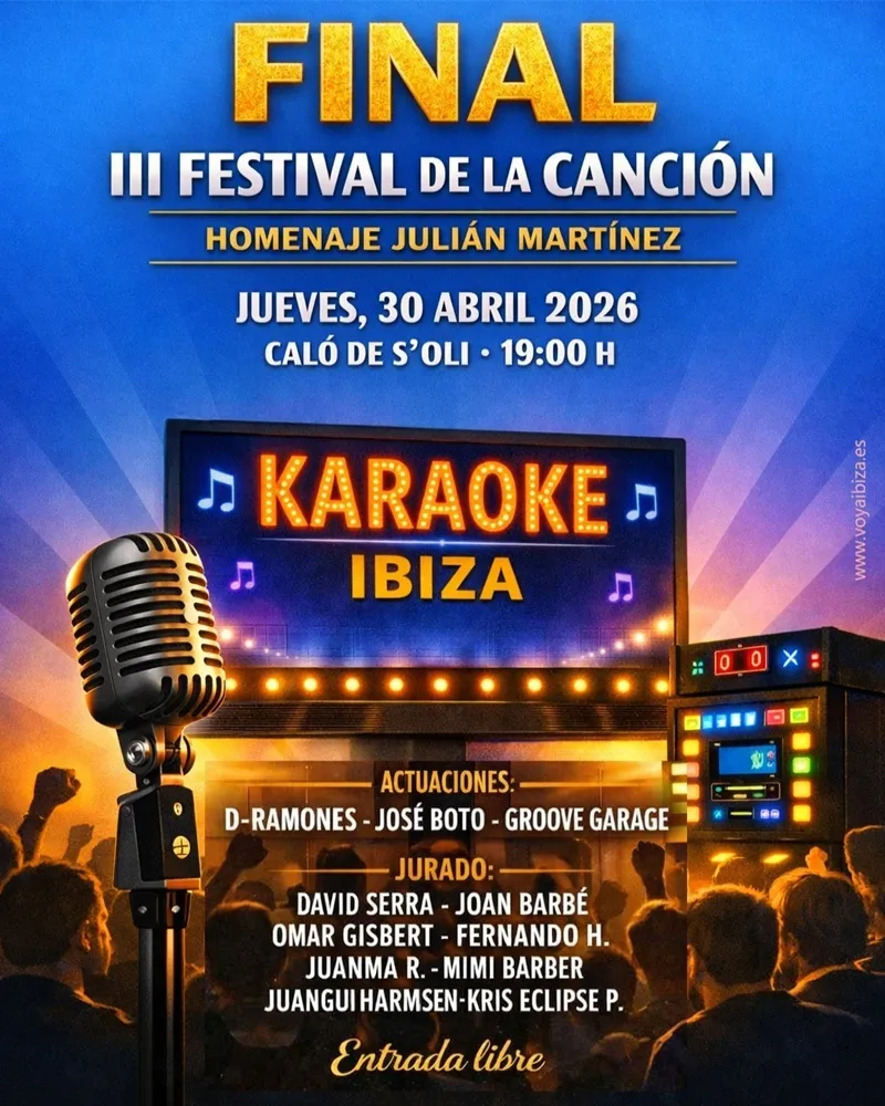 Final III Festival de la Canción 'Homenaje a Julián Martínez', San José 2026, Ibiza (Sant Josep de sa Talaia, Eivissa)