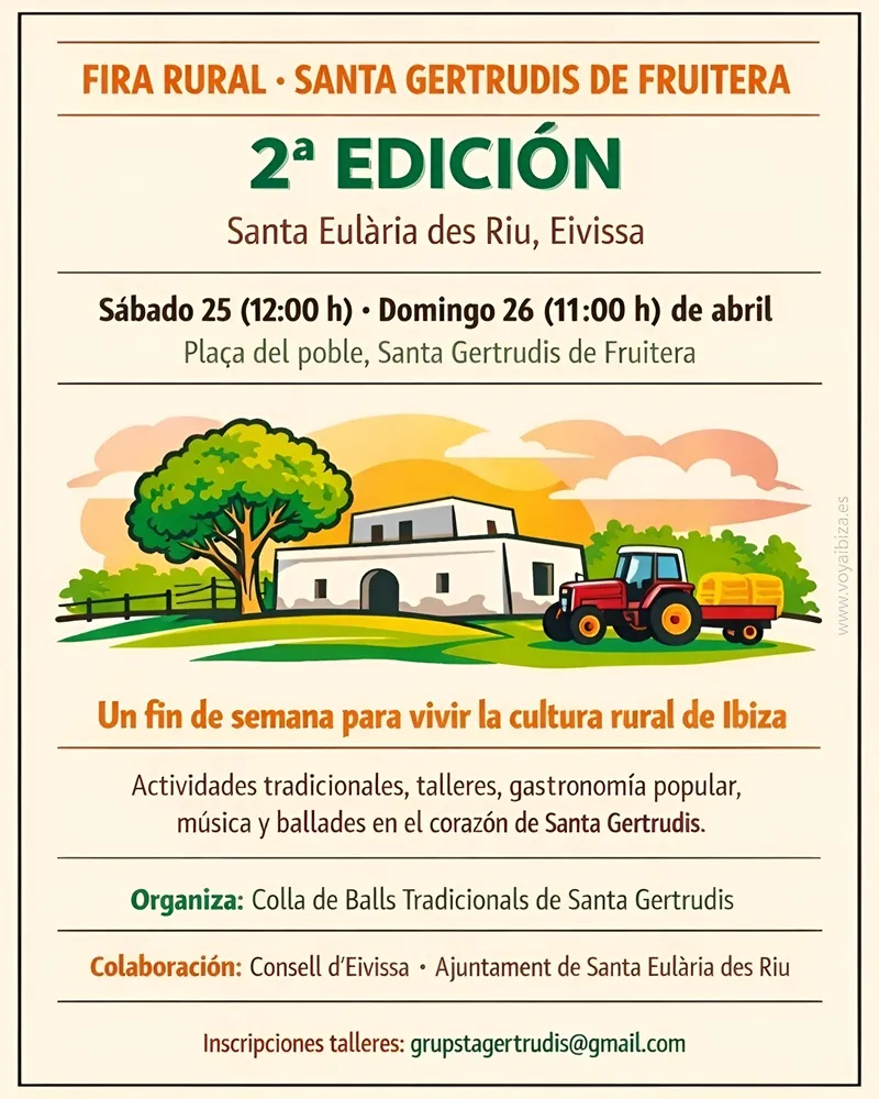 Fira Rural de Santa Gertrudis de Fruitera 2026 (Santa Eulària des Riu), Ibiza. 2ª Edición