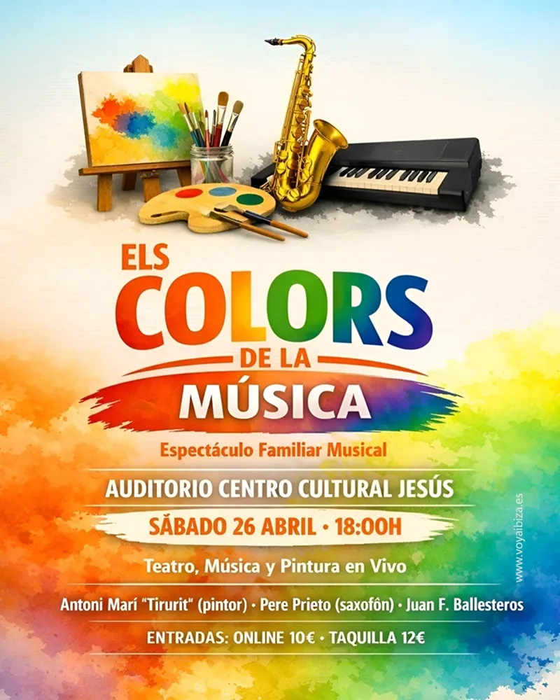 Teatro familiar musical y artístico en Jesús 2026 (Santa Eulària des Riu), Ibiza: Els Colors de La Música
