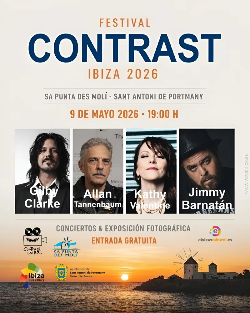 Festival Contrast Ibiza 2026 en San Antonio (Sant Antoni de Portmany), Ibiza (Eivissa) - Sa Punta des Molí