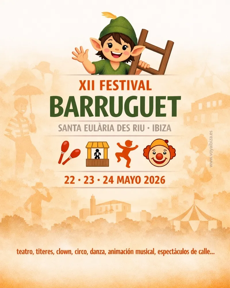 Festival Barruguet 2026, Santa Eulalia del Río, Ibiza: Teatro Familiar, XII Edición