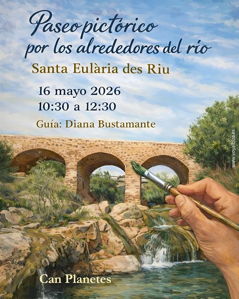 Paseo Pictórico por los alrededores del río de Santa Eulalia con Diana Bustamante, Ibiza Mayo 2026