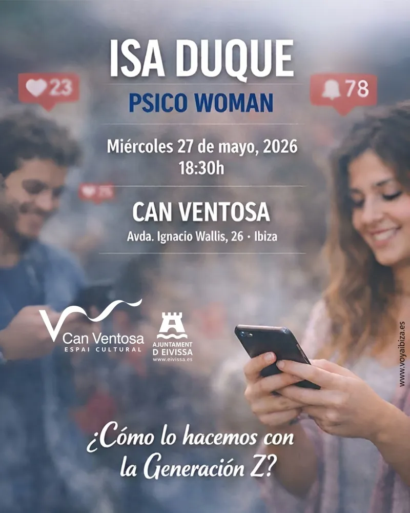 Psico Woman – Isa Duque: Charla en Can Ventosa 2026, Ibiza