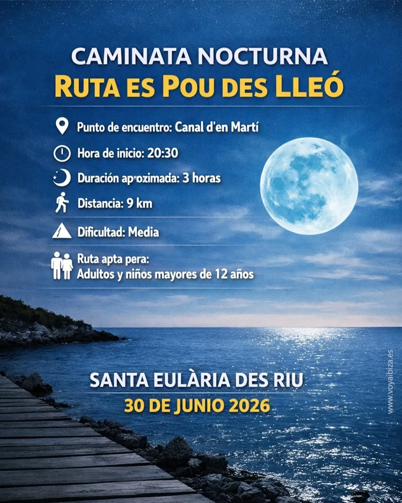 Caminata guiada 2026: Ruta es Pou des Lleó, Santa Eulalia del Río, Ibiza