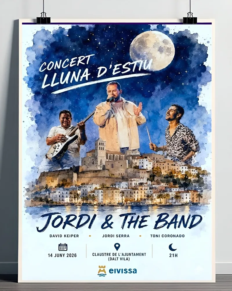 Concierto del Ciclo Lluna d'Estiu Ibiza 2026: Jordi Serra & The Band