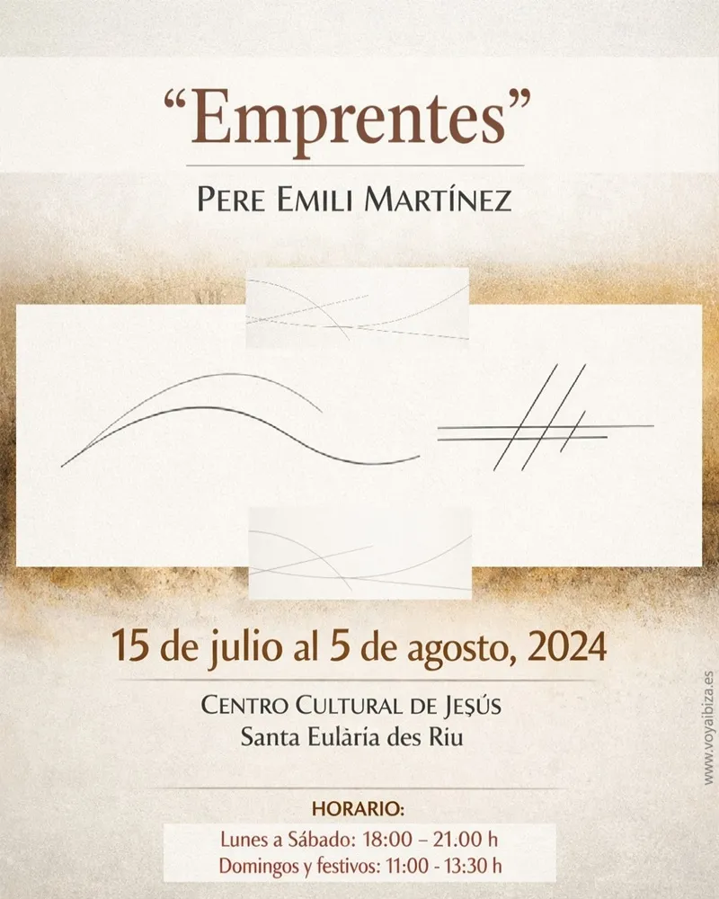 Exposición de Pere Emili Martínez: 'Empremtes', Jesús 2026 (Santa Eulalia del Río), Ibiza
