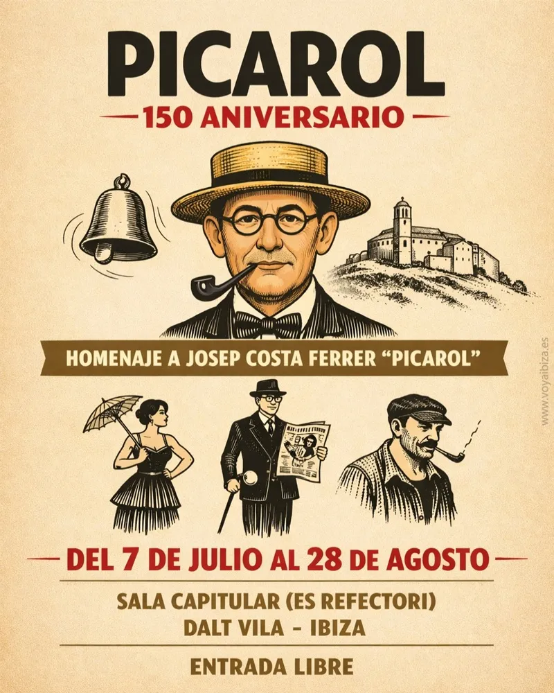 Exposición 'Picarol – 150 aniversario' en Es Refectori, Ibiza 2026
