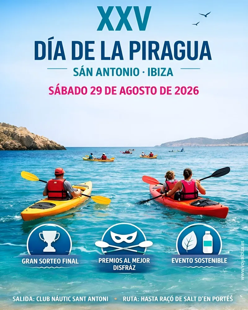 Día de la Piragua 2026 en San Antonio, Ibiza (XXV Edición)