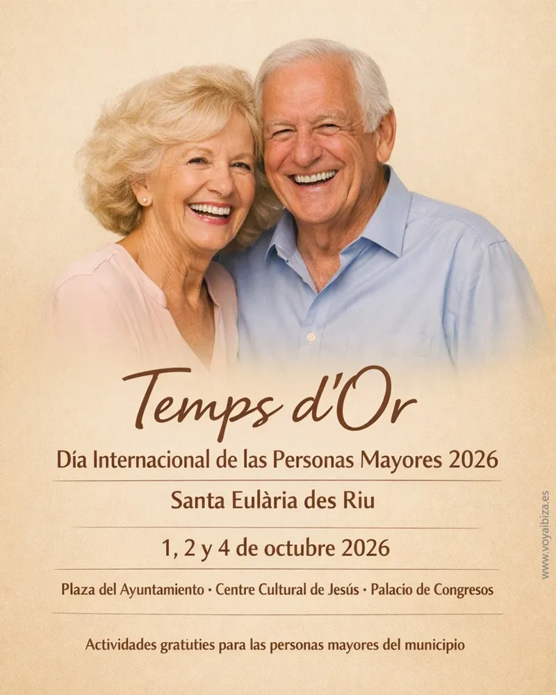 Día Internacional de las Personas Mayores 2026 en Santa Eulalia, Ibiza (Temps d'Or)