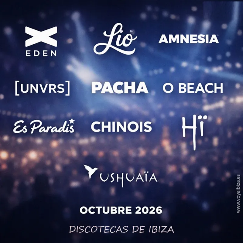 Discotecas de Ibiza Octubre 2026: Fiestas / Closings