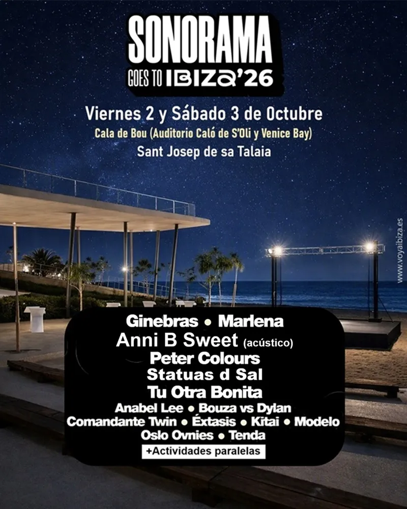 Sonorama Goes to Ibiza 2026 en Cala de Bou, San José