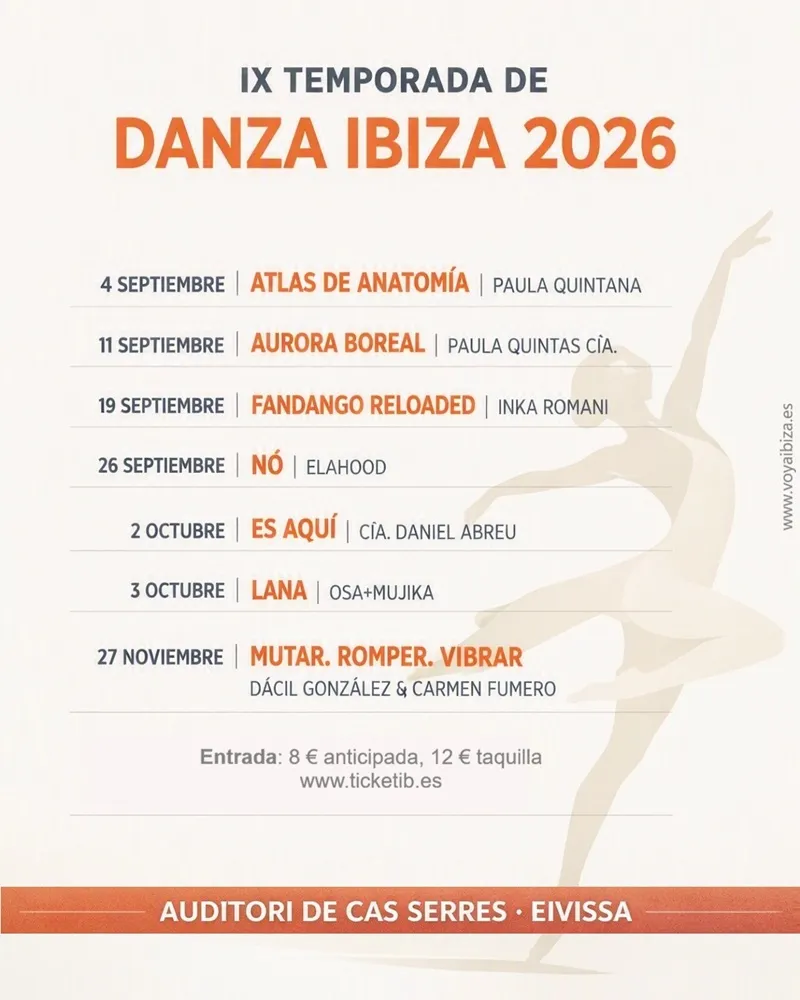 Temporada de Danza 2026 en Ibiza, IX Edición