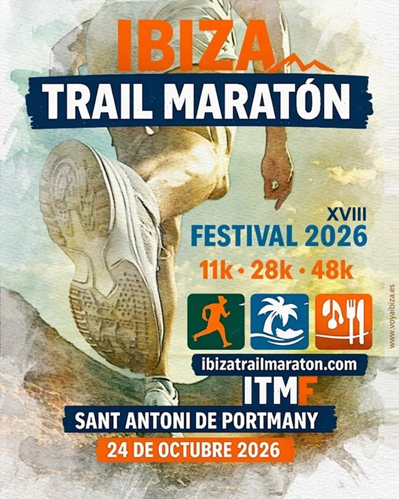 Ibiza Trail Maratón Festival 2026 (ITMF) en San Antonio, Ibiza - XVIII Edición