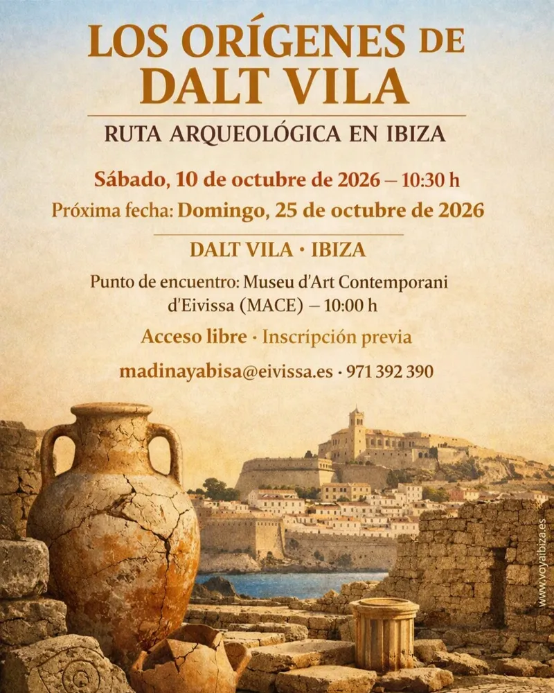 Ruta arqueológica en Dalt Vila, Ibiza - Visita guiada en octubre 2026