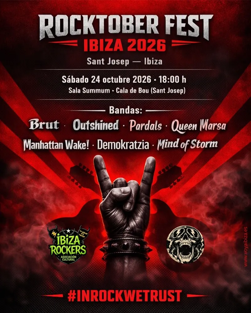 Rocktober Fest Ibiza 2026 en la Sala Summum de Cala de Bou (Sant Josep de sa Talaia)