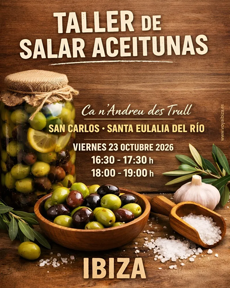Taller de salar aceitunas en San Carlos (Santa Eulalia) 2026, Ibiza