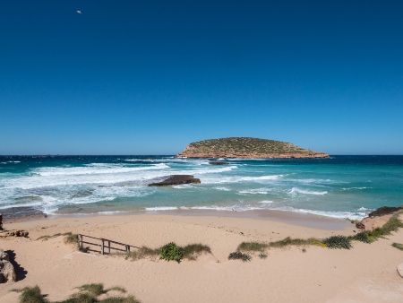 Playa de Cala Conta (Cala Comte, Platges de Comte)