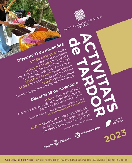 CAN ROS, el MUSEO ETNOGRÁFICO DE IBIZA: Cartel oficial'