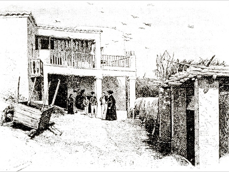 CAN ROS, el MUSEO ETNOGRÁFICO DE IBIZA: Gravado de Gaston Vuillier'