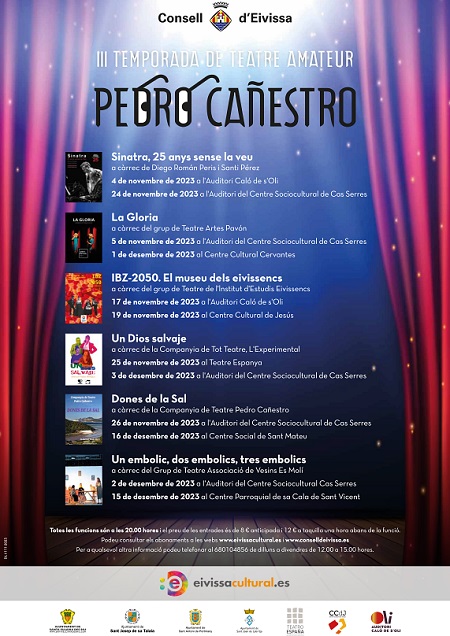 III TEMPORADA DE TEATRO AMATEUR PEDRO CAÑESTRO 2023: Todas las Obras